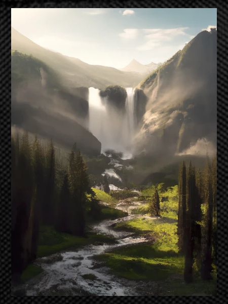 Wasserfall in der Natur