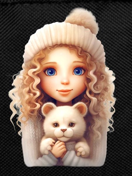Girl with cat