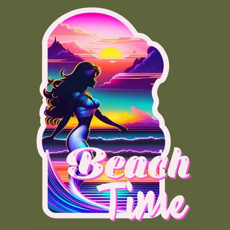 surf - beach time - retro