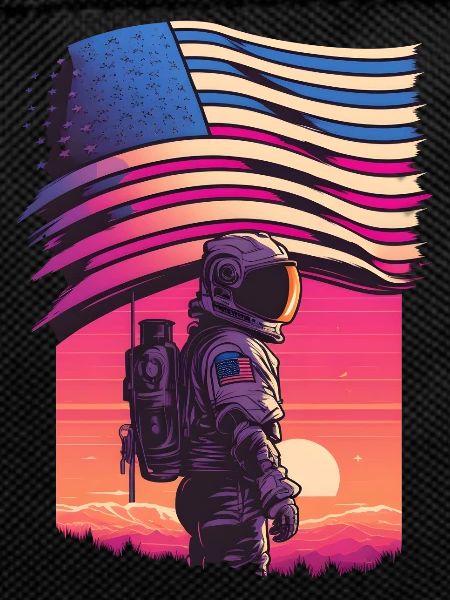 American synthwave Astronaut