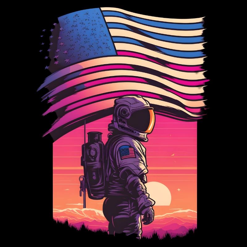 American synthwave Astronaut