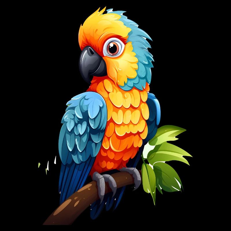 Mignon bébé perroquet