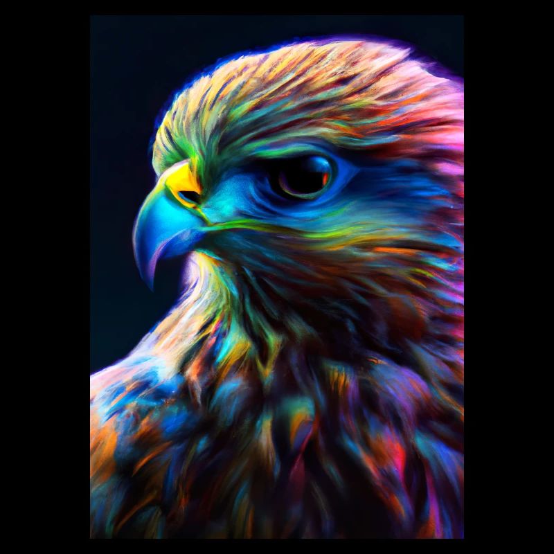 Buntes Vogelgesicht