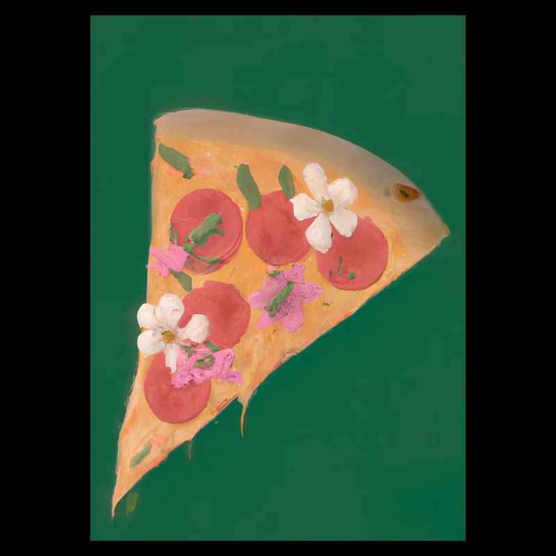 Blümchen-Pizza