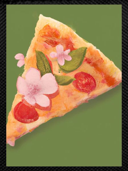 Blümchen-Pizza
