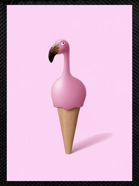 Flamingo-Eiscreme