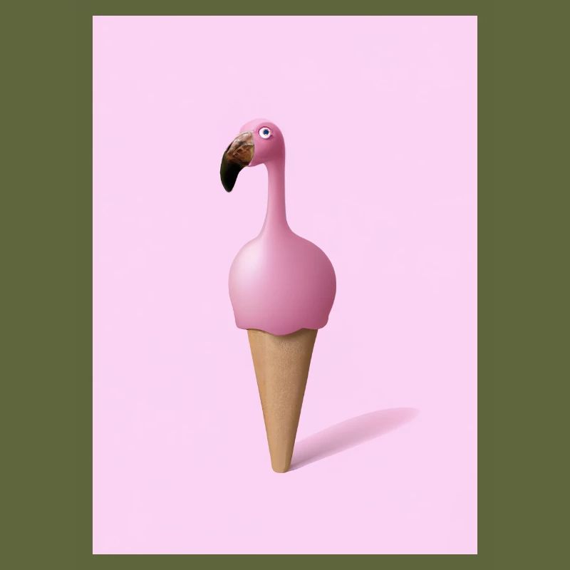 Flamingo-Eiscreme