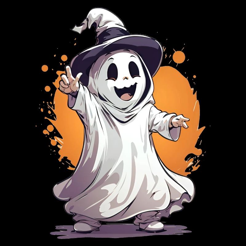 Skeleton halloween with pupkins