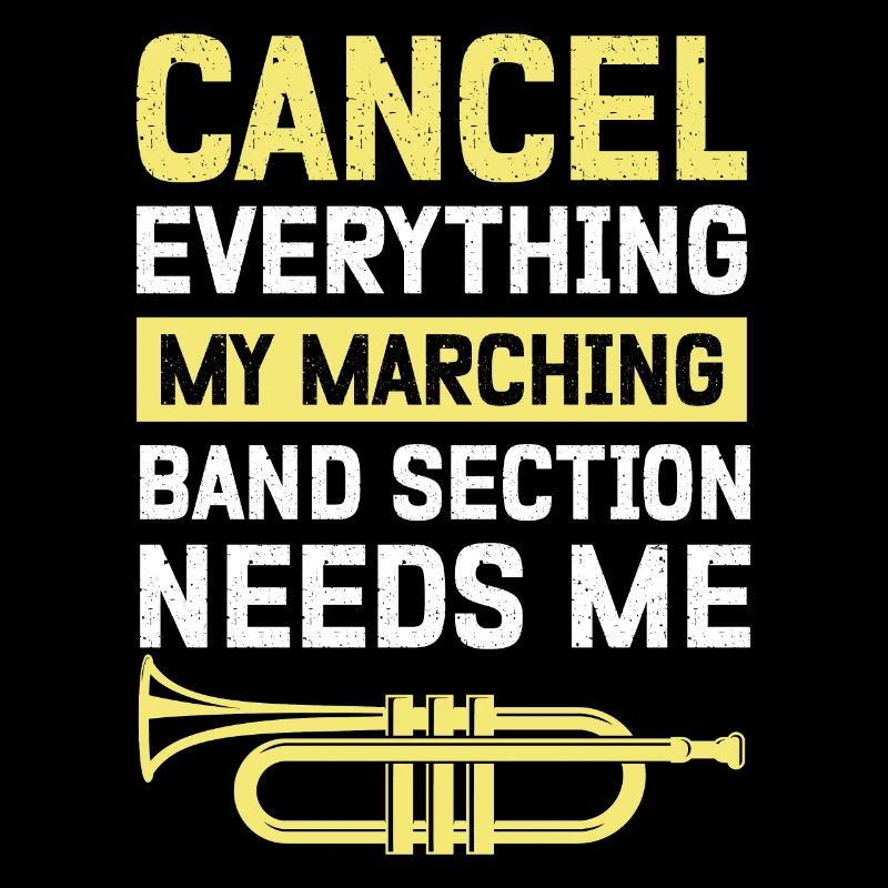 Marching Band Section Proud Musician