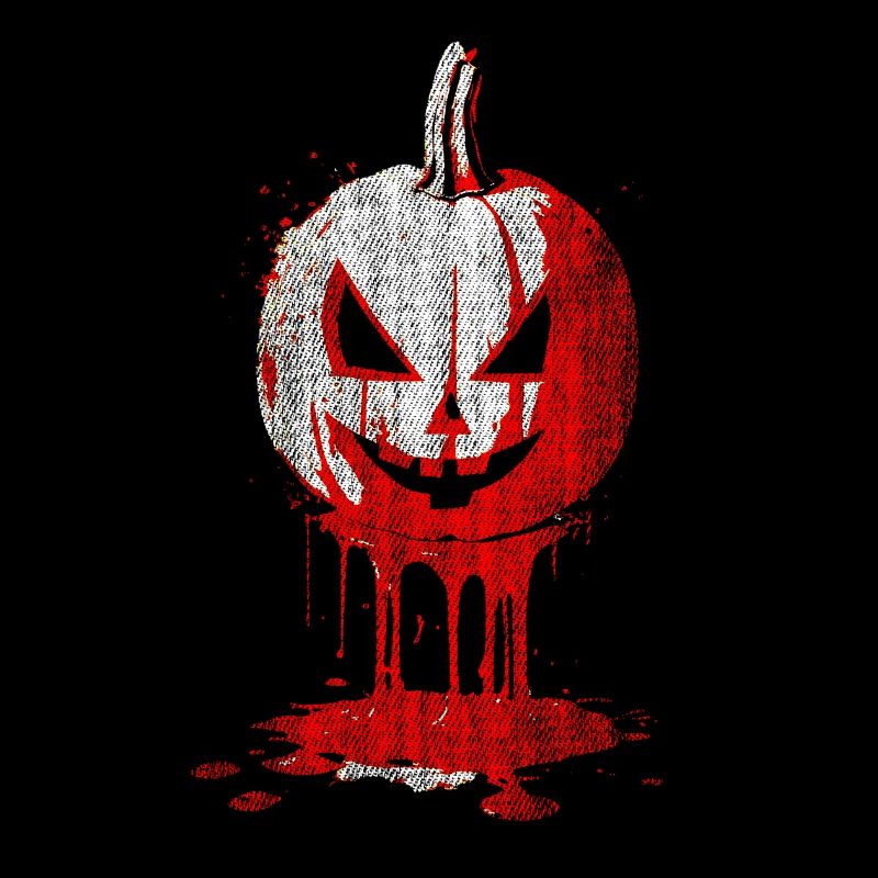 Spooky Pumpkin Skull