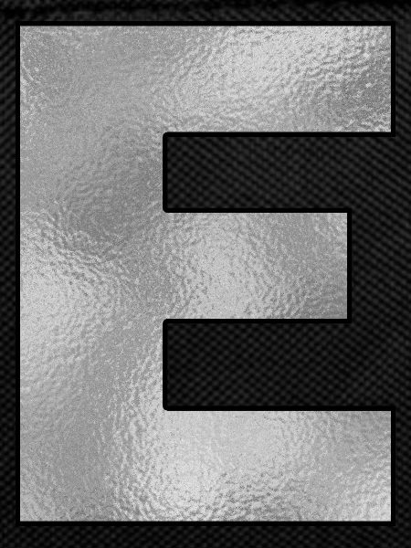 Letter E Silver