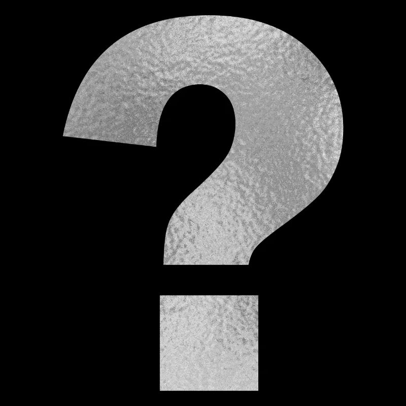 Punctuation Mark Question Mark Silver