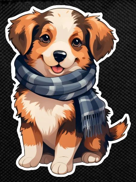 Dog in winter