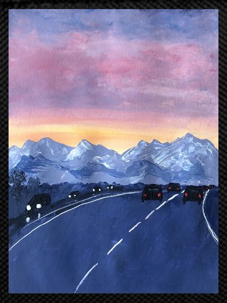 Dämmerung der Straße