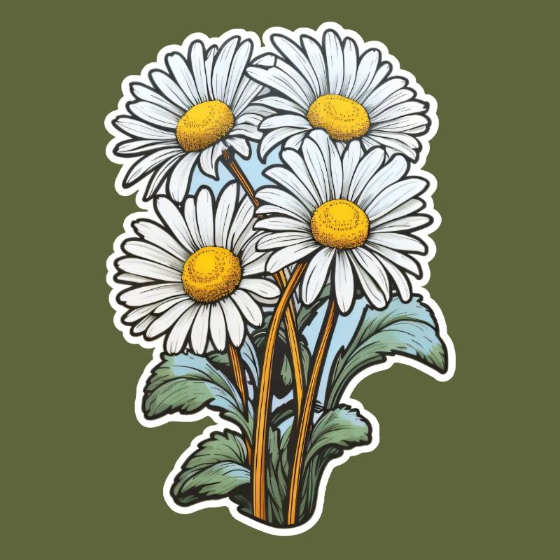 Gänseblümchen 4 Blüten
