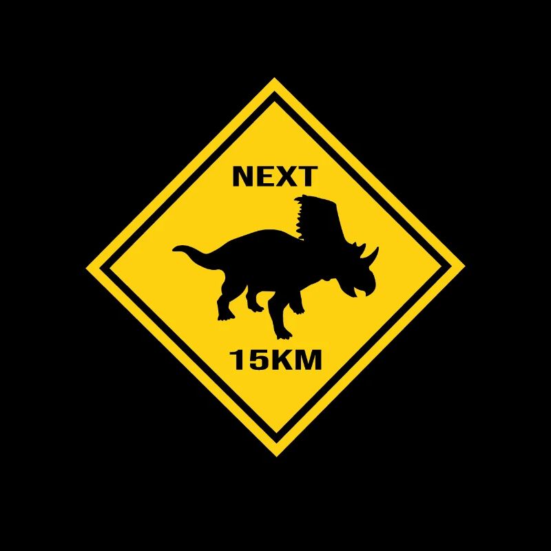 Attention Chasmosaurus traverse la route Design