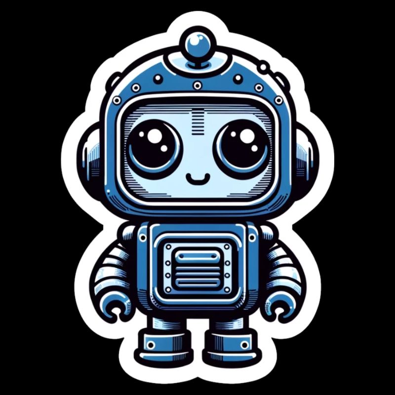 Blauer Roboter