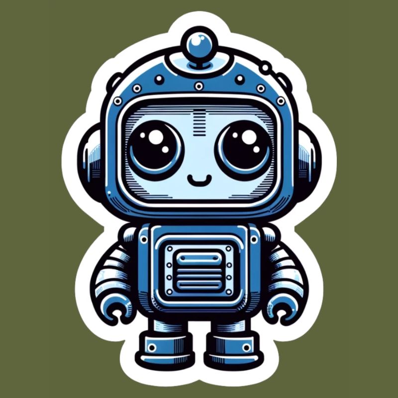 Blauer Roboter