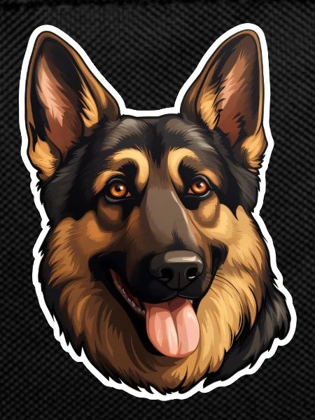 German Shepherd Head