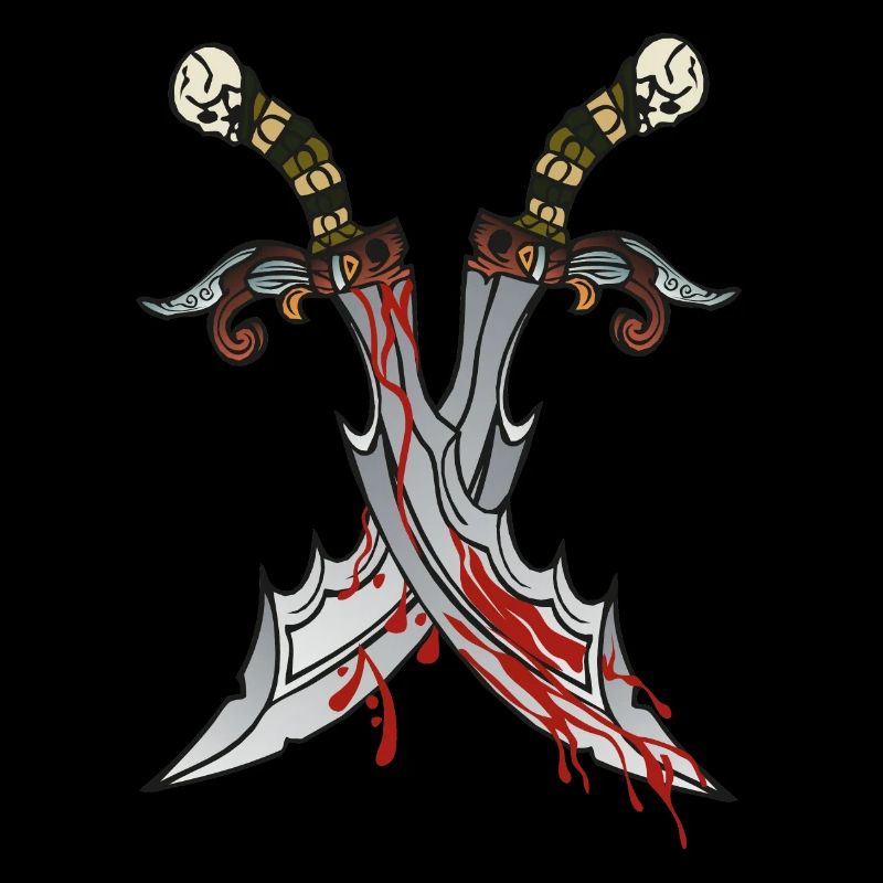 Dolchmesser Dolch Blut Desisn 4W Blut