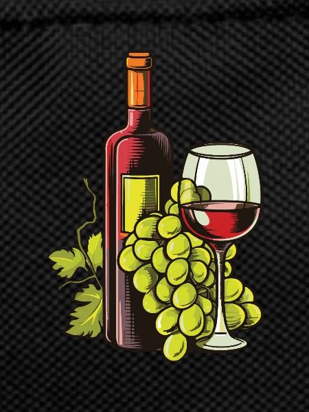 Wine Glass Grapes Wine