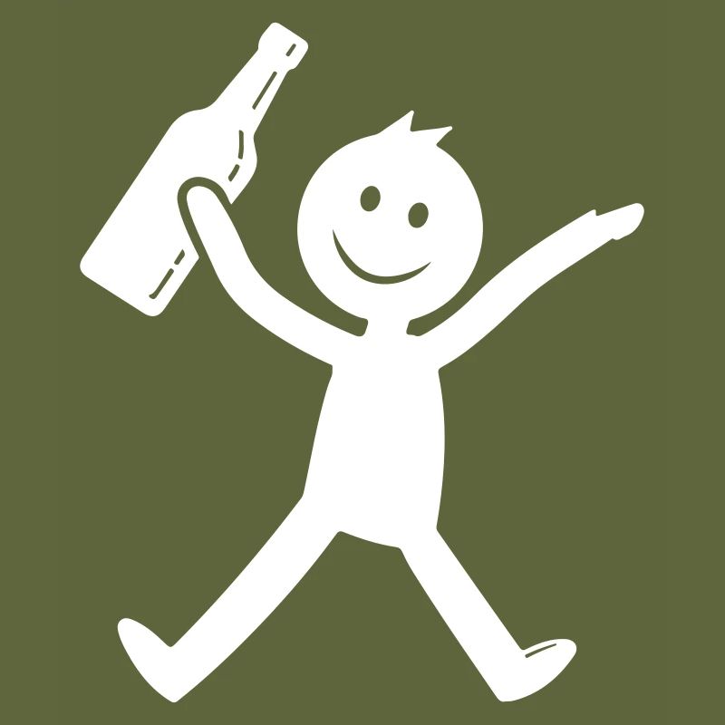 Strichmännchen Bier Lustig