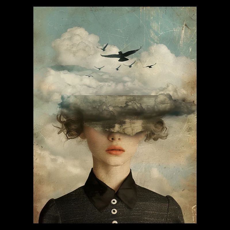 Poster Retro Surreal Face 3