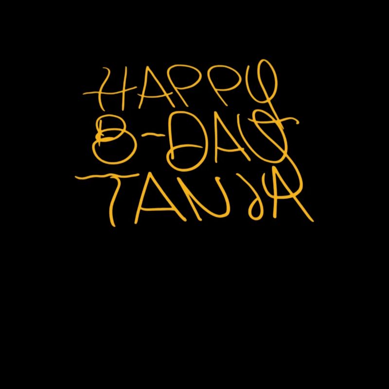 Chapeau bob Happy B-Day Tanja