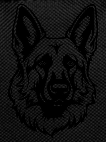 German Shepherd Dog Head
