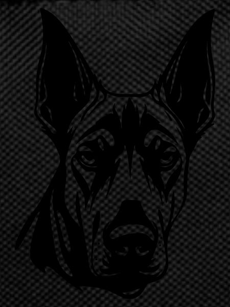 Doberman Dog Head