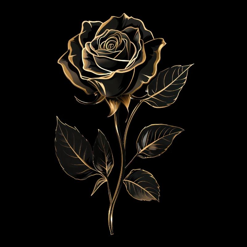 Schwarze Rose