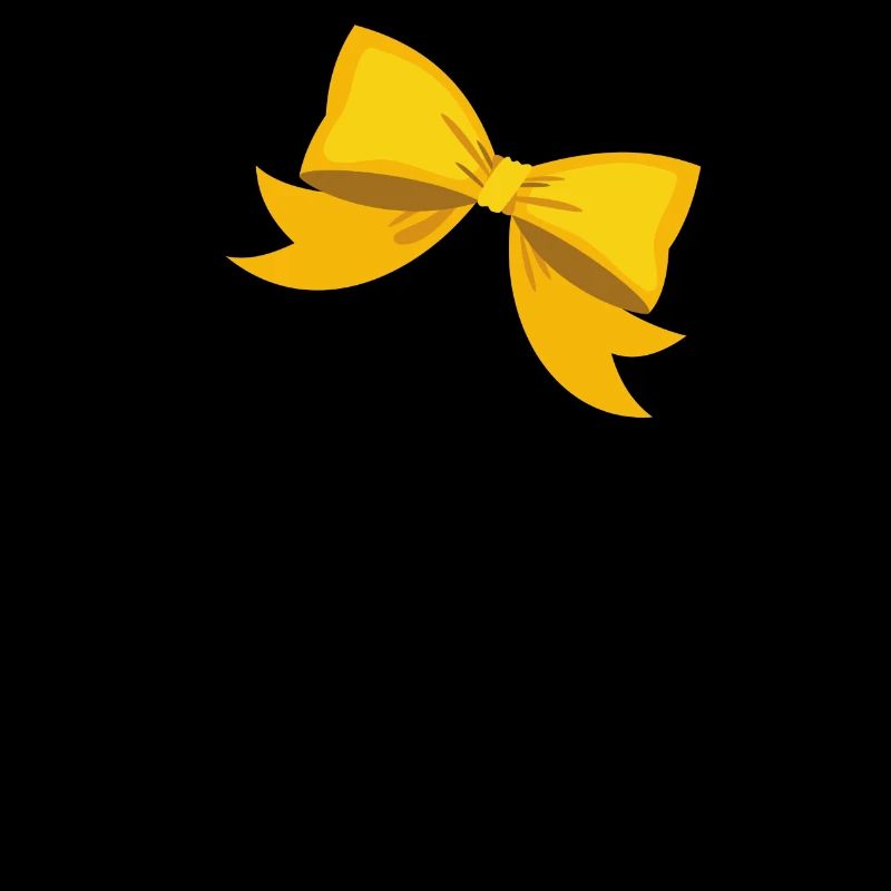 Letter t yellow bow