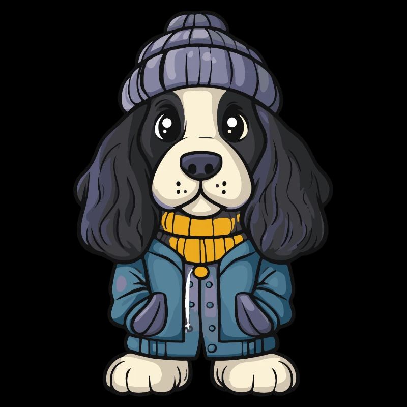 Afghan Hound Dog Winter