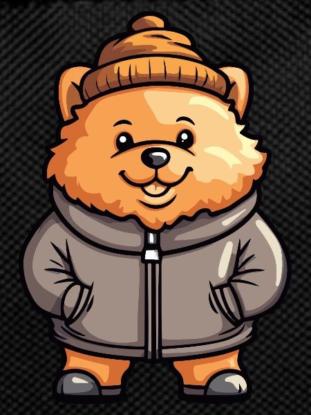 Chow Chow Dog Winter