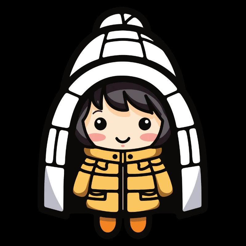 Eskimo Winter Comic Igloo