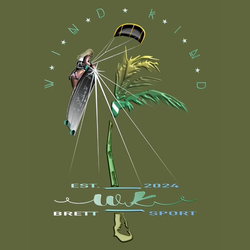 Kitesurfer Palme