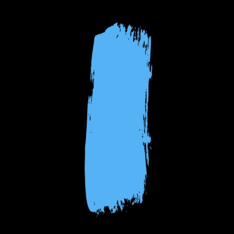 Blauer Strich durch die Mitte