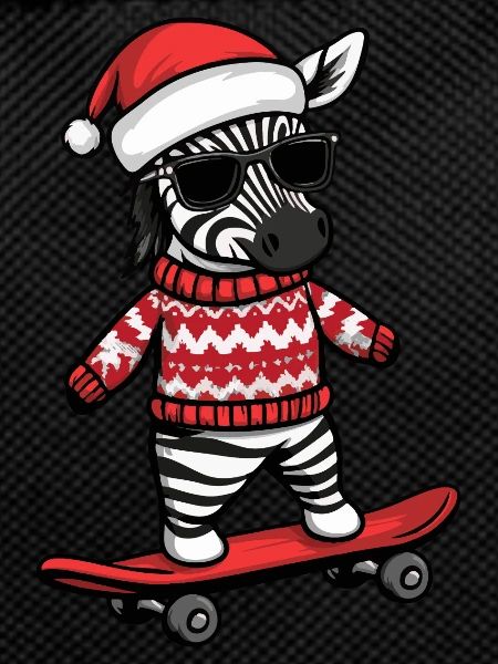 Zebra Christmas Funny
