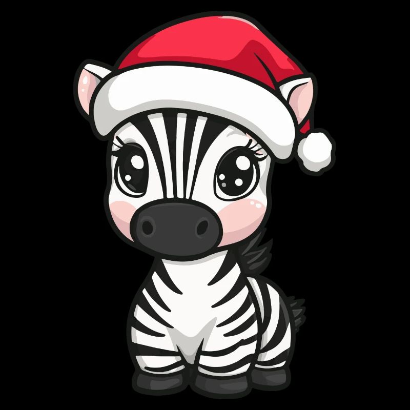 Zebra Christmas Cute