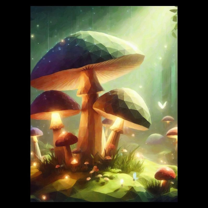 Magical Glowing Mushroom for Nature Lovers