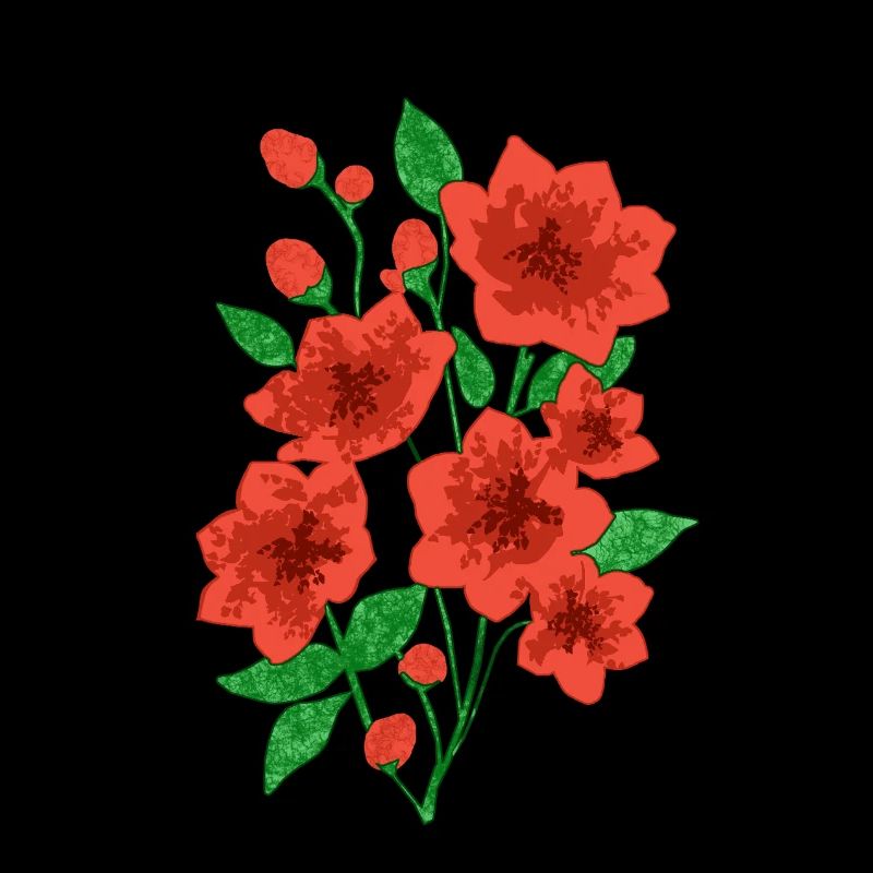 Blühende Anmut : Dunkelrosa Blüten