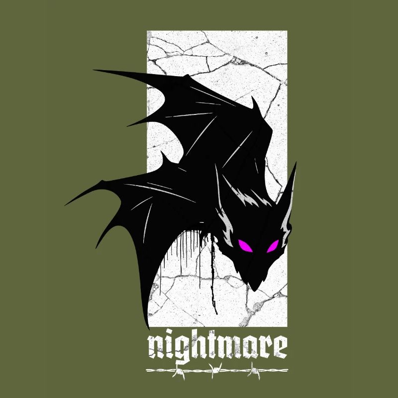 Nightmare Bat – Gothic Horror Vampire Creature Art