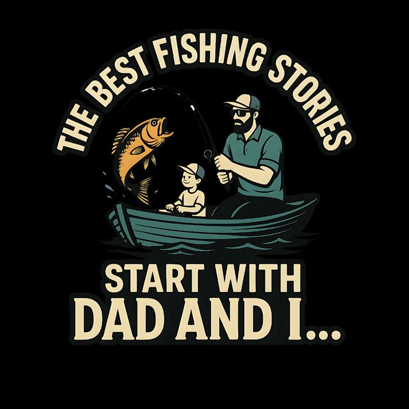 Les meilleures histoires de pêche commencent avec papa et moi