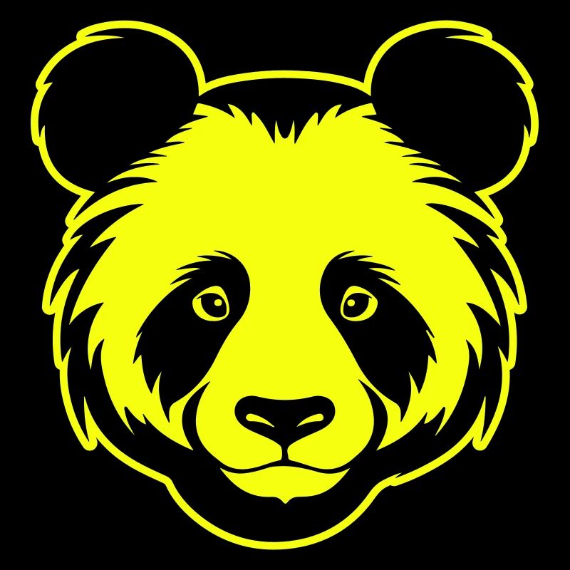 Panda Kopf Porträt Symbol
