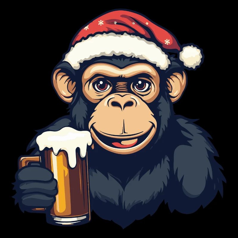 Bière de singe Noël