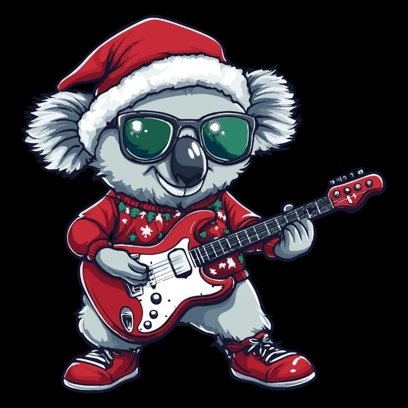 Koala Christmas Rocker Guitar