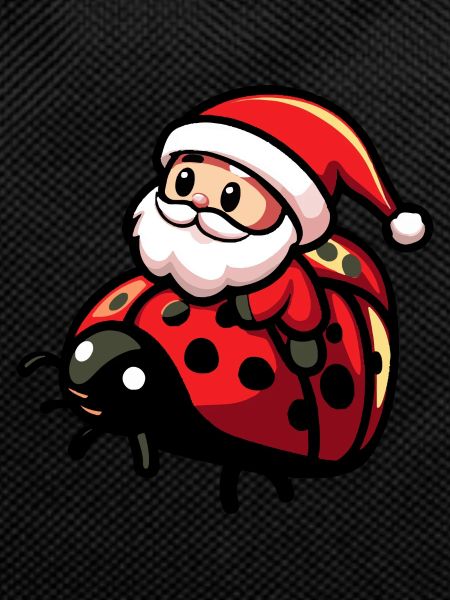 Ladybug Santa Claus