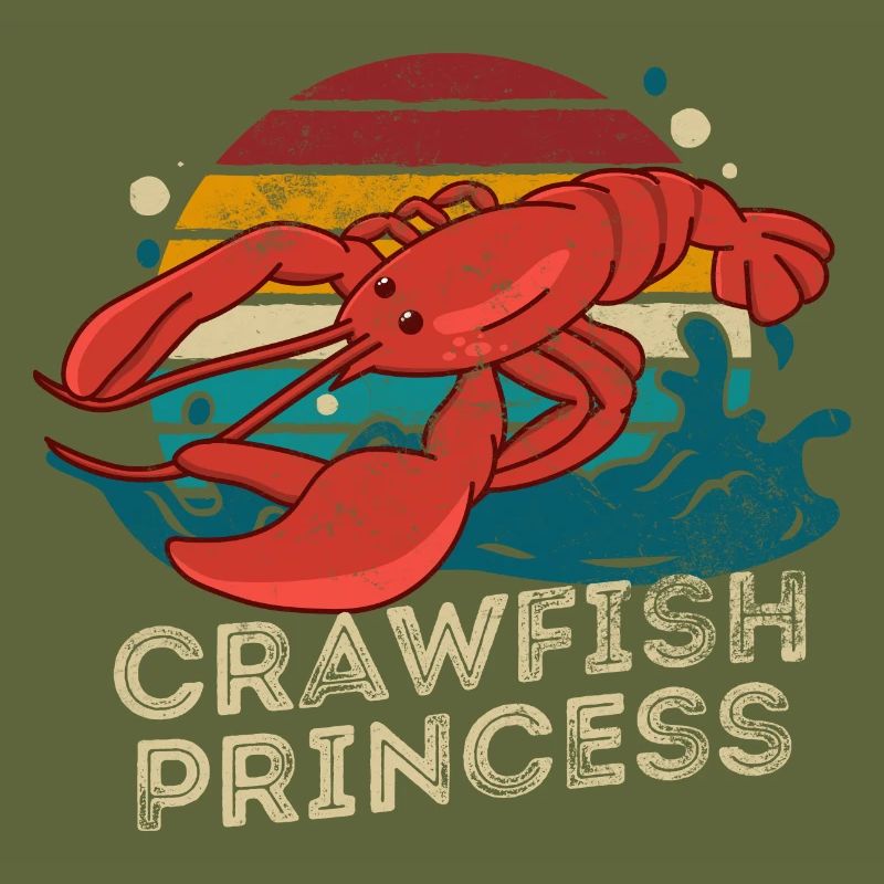 Crawfish Princess Retro Crawfish Boil Seafood