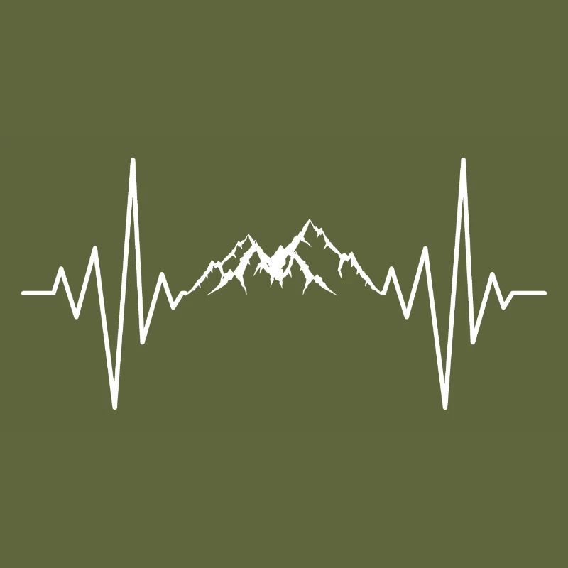 Mon cœur dort pour la conception de montagnes