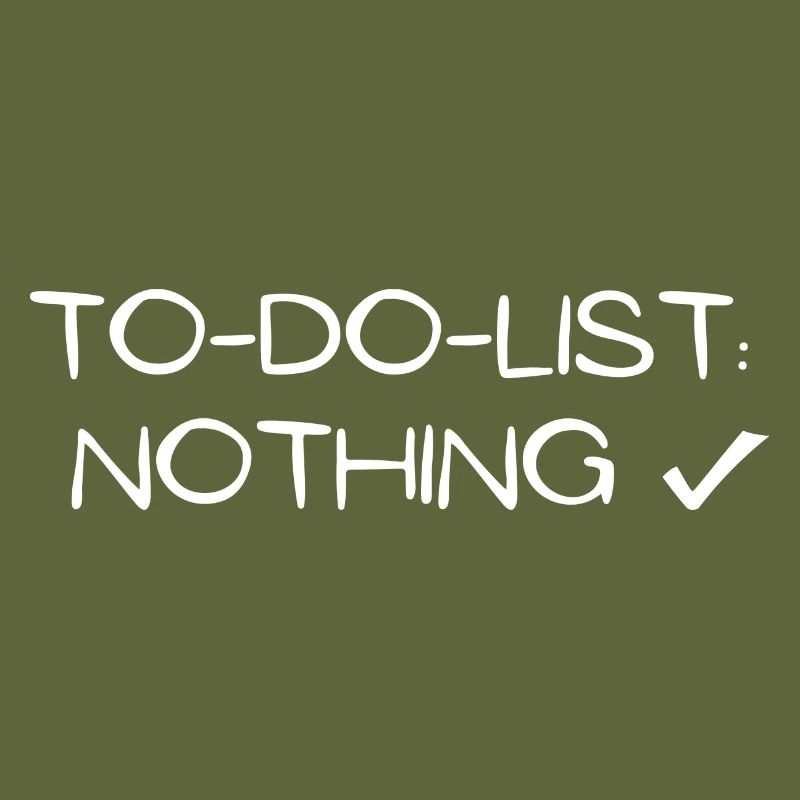 to do list nothing chillen geschenk idee schlafen